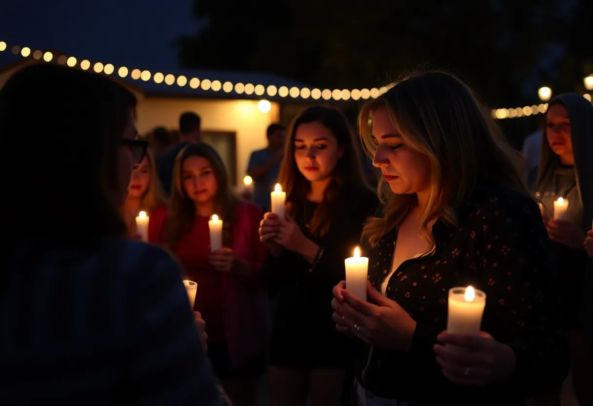 Candlelight vigil in Leander for domestic violence victims