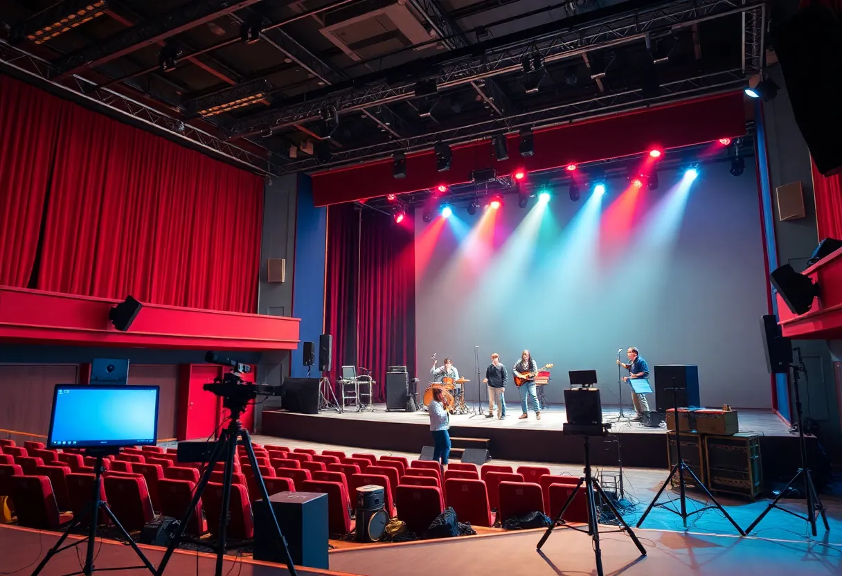 Technical equipment and stage of Georgetown Palace Theatre