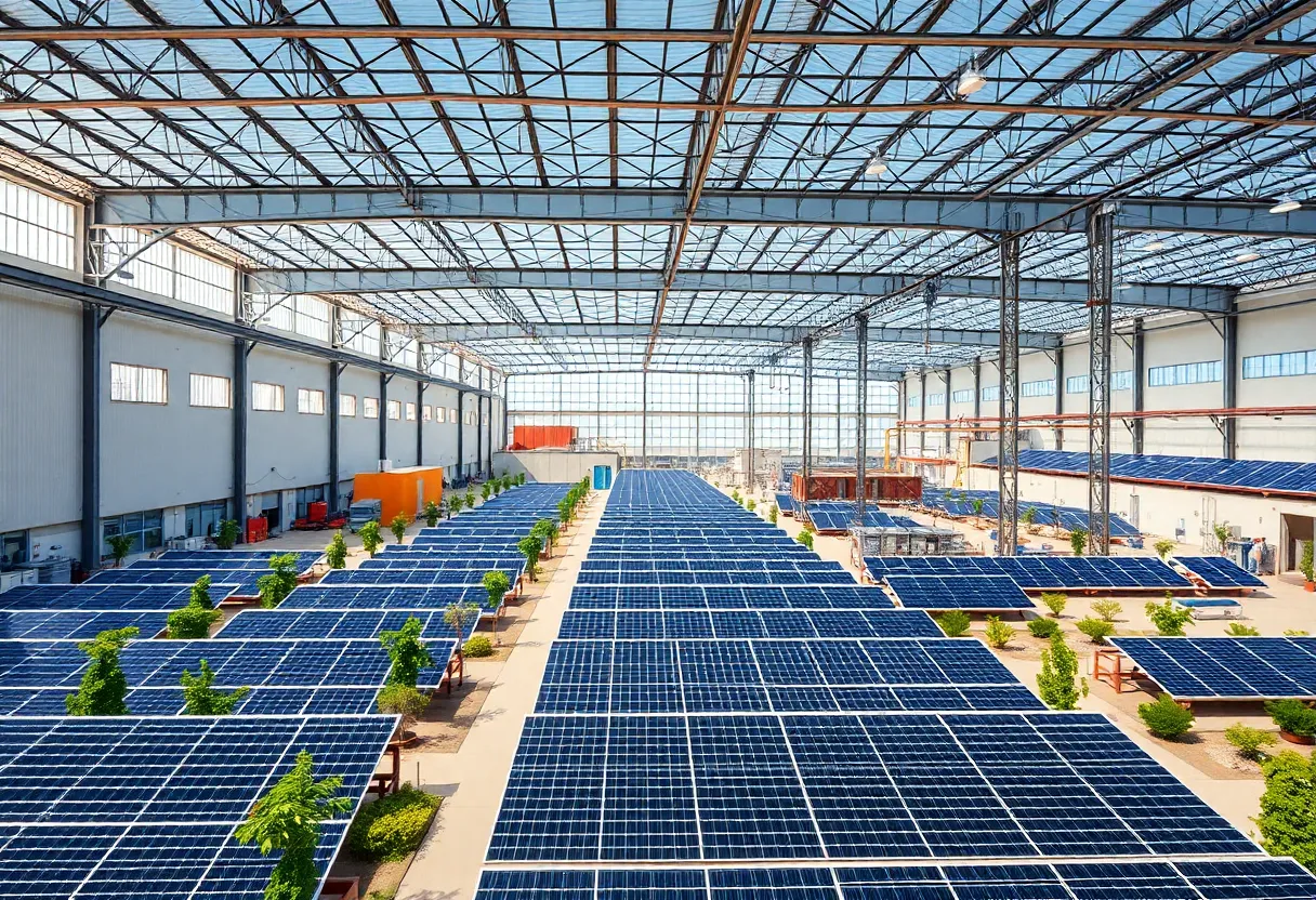 GAF Energy's Timberline Solar manufacturing plant in Georgetown, Texas