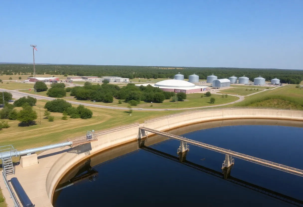 Modern water infrastructure in Liberty Hill, Texas