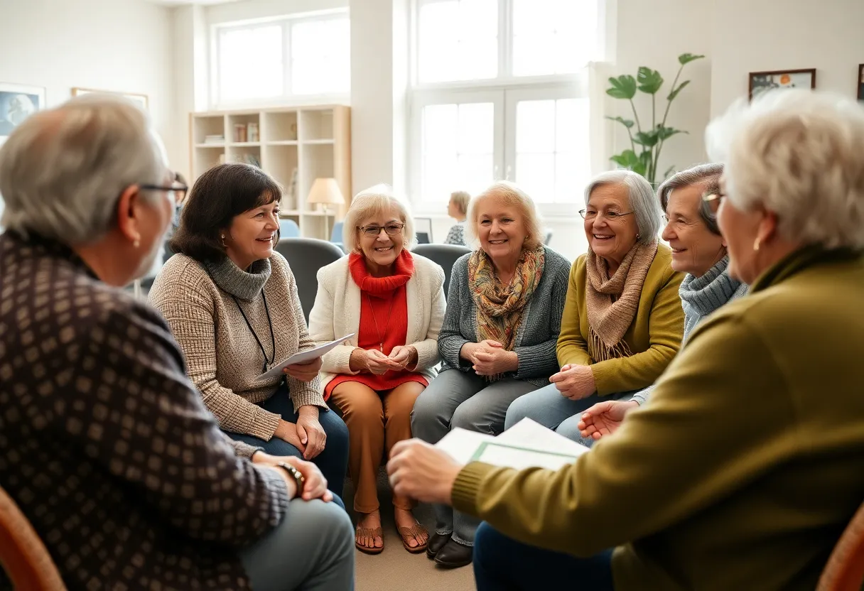 Seniors engaging in a Medicare education session in Austin.