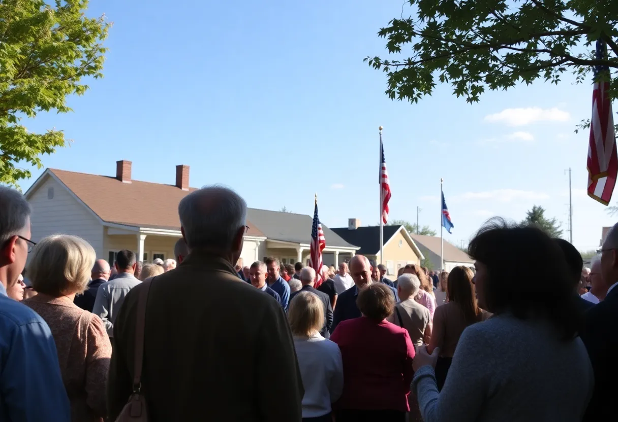 Community gathering in remembrance of former president Jimmy Carter