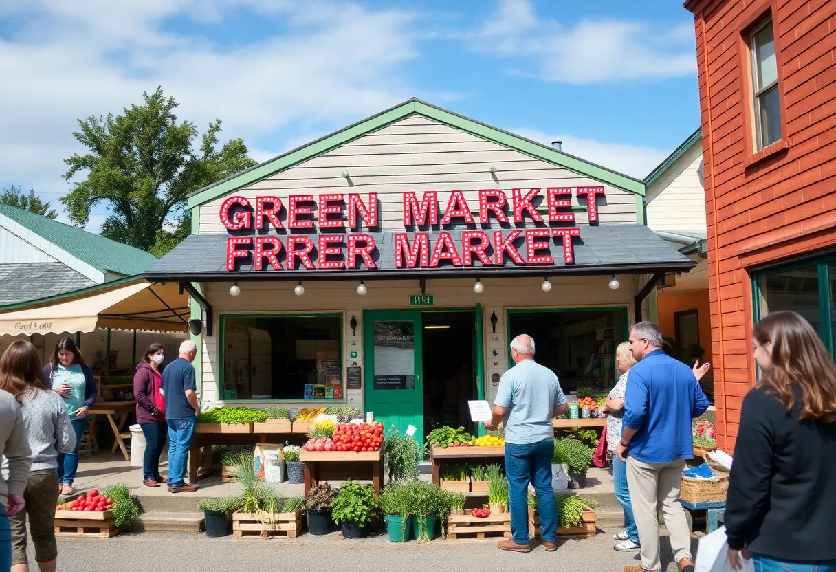Parker's Corner Market building with a green exterior in Liberty Hill.