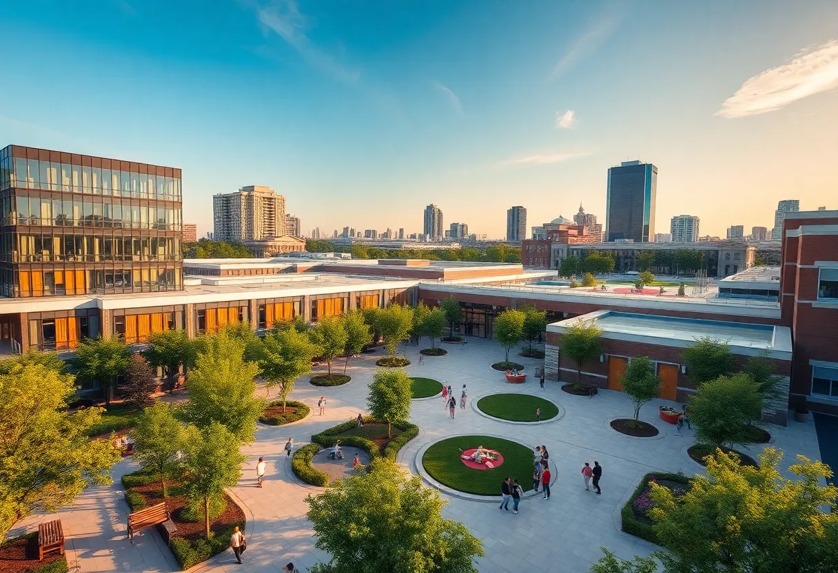 Conceptual rendering of the Pflugerville Downtown East Project