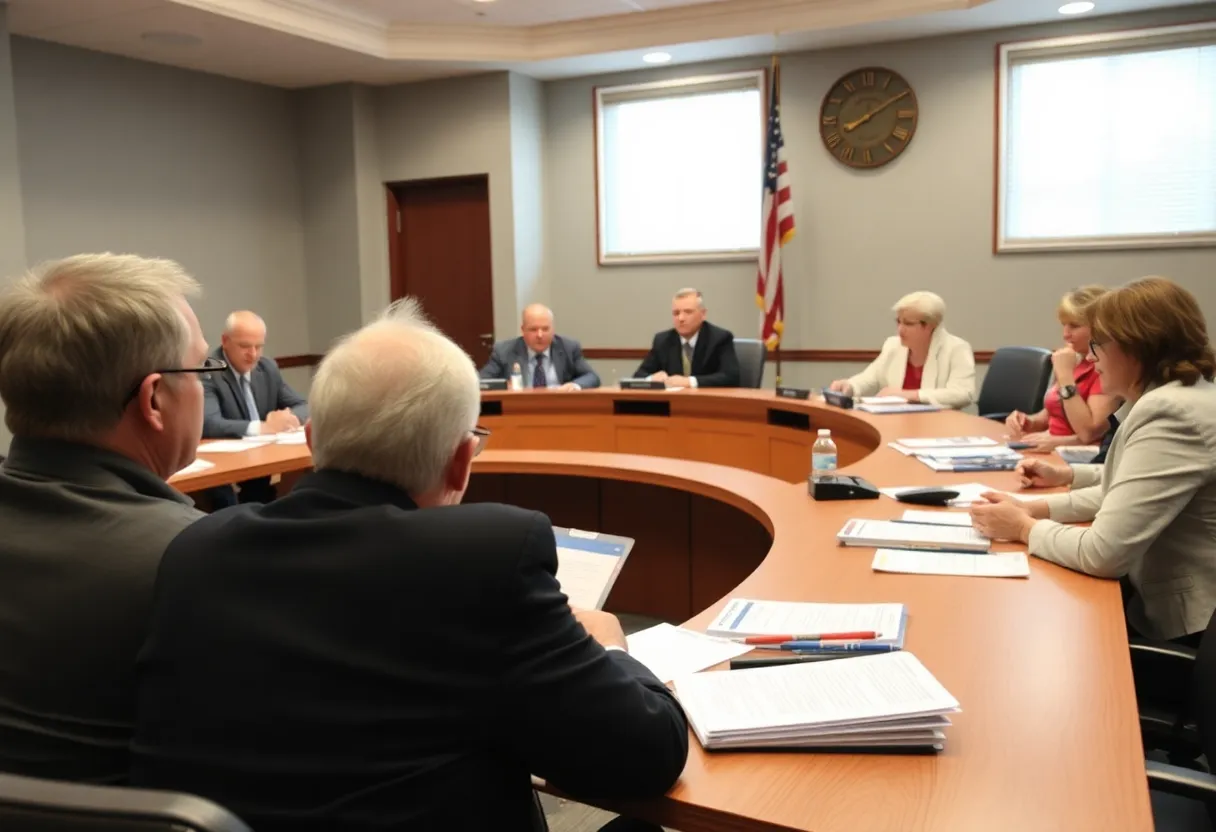 Round Rock City Council discussing Atmos Energy rate increase