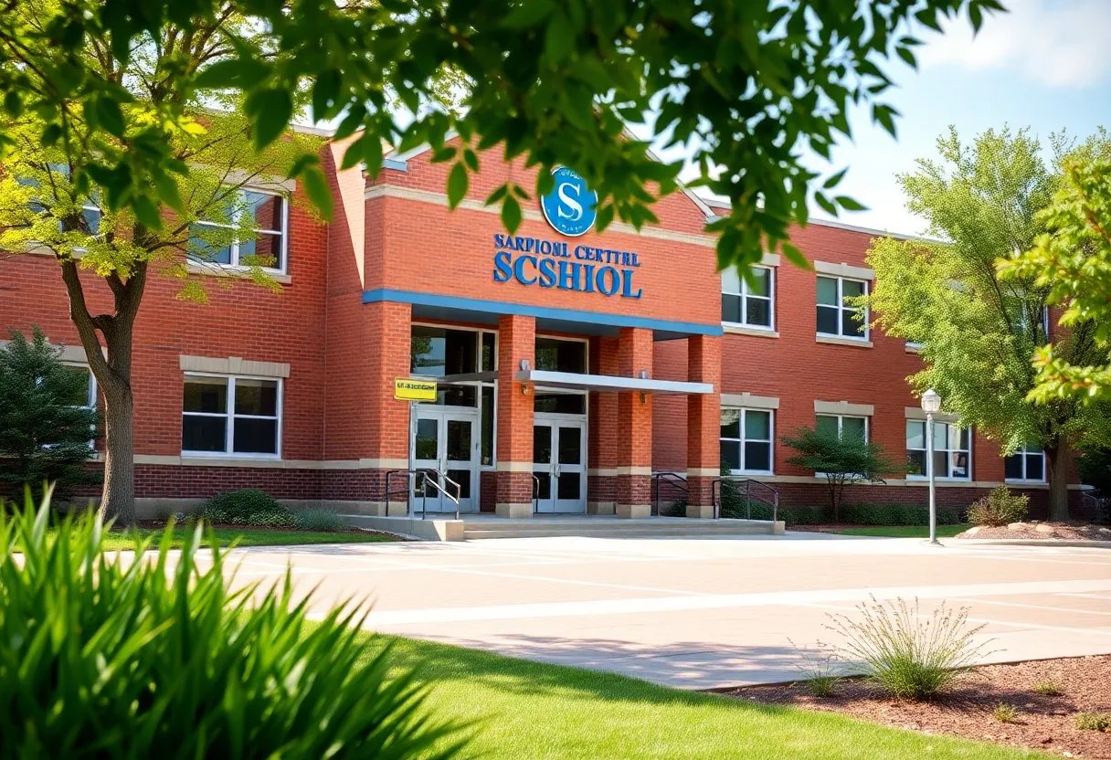 Round Rock ISD building showcasing financial improvement