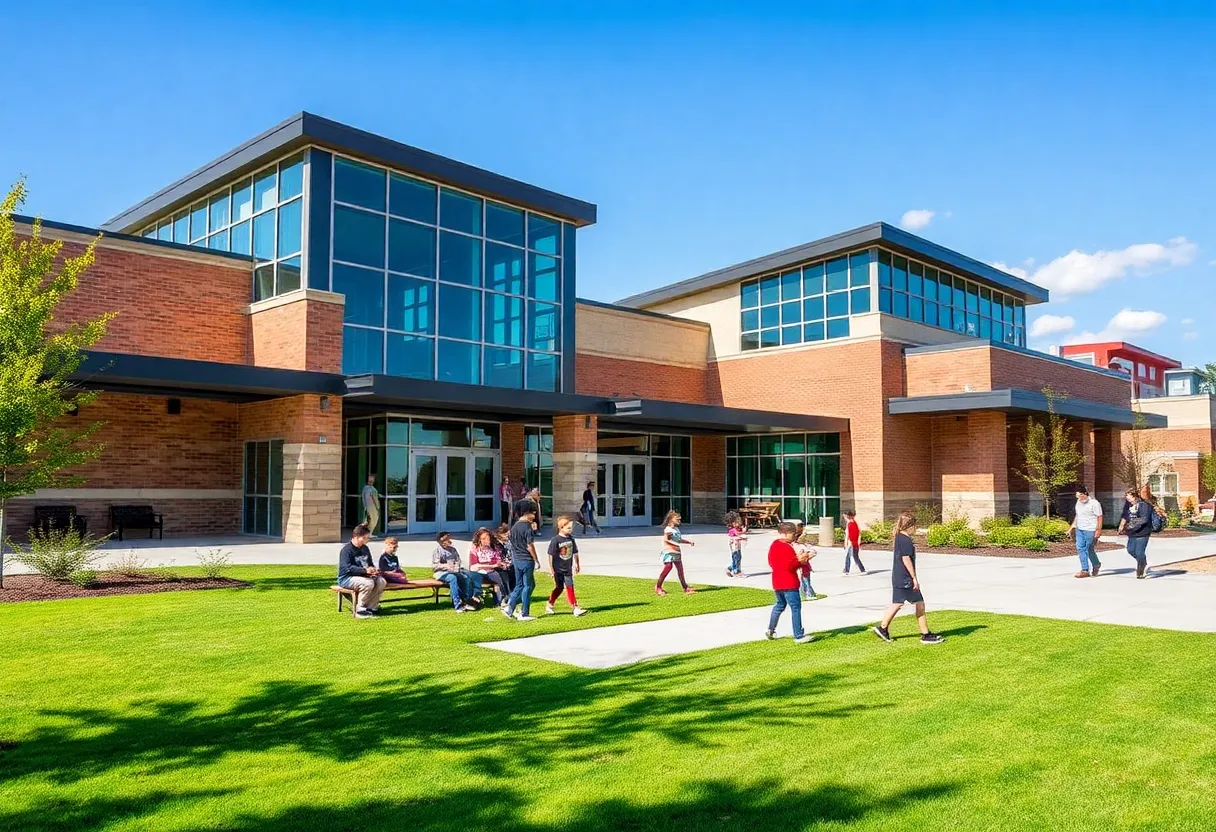 Visual representation of a new charter school in Georgetown, TX.