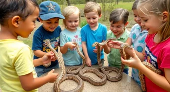 Georgetown Kids Explore Texas Native Snakes