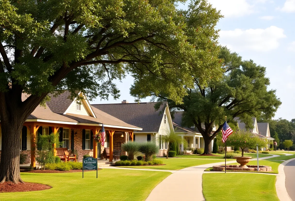 Charming neighborhood in Georgetown, Texas