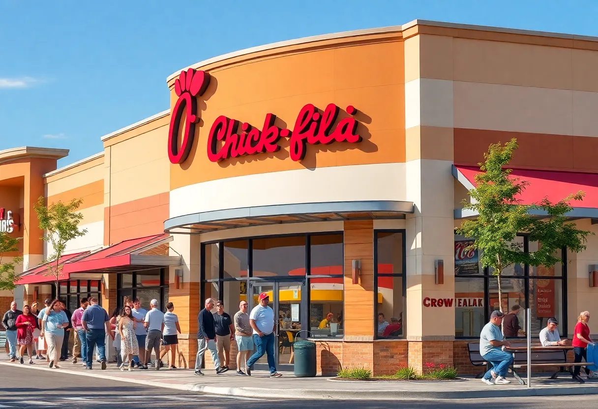 Chick-fil-A restaurant in Bar W Marketplace, Georgetown