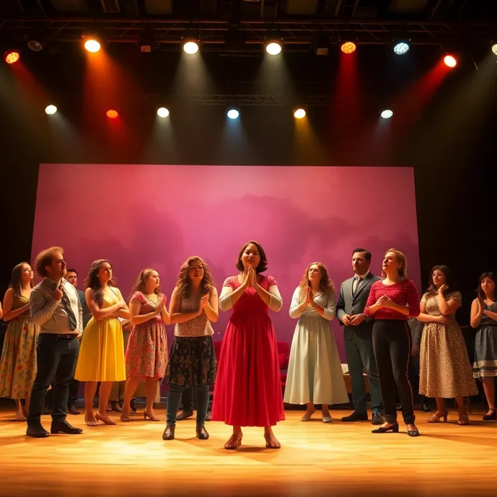 Stage scene from the play 'Cicada' by McCallum Fine Arts Academy