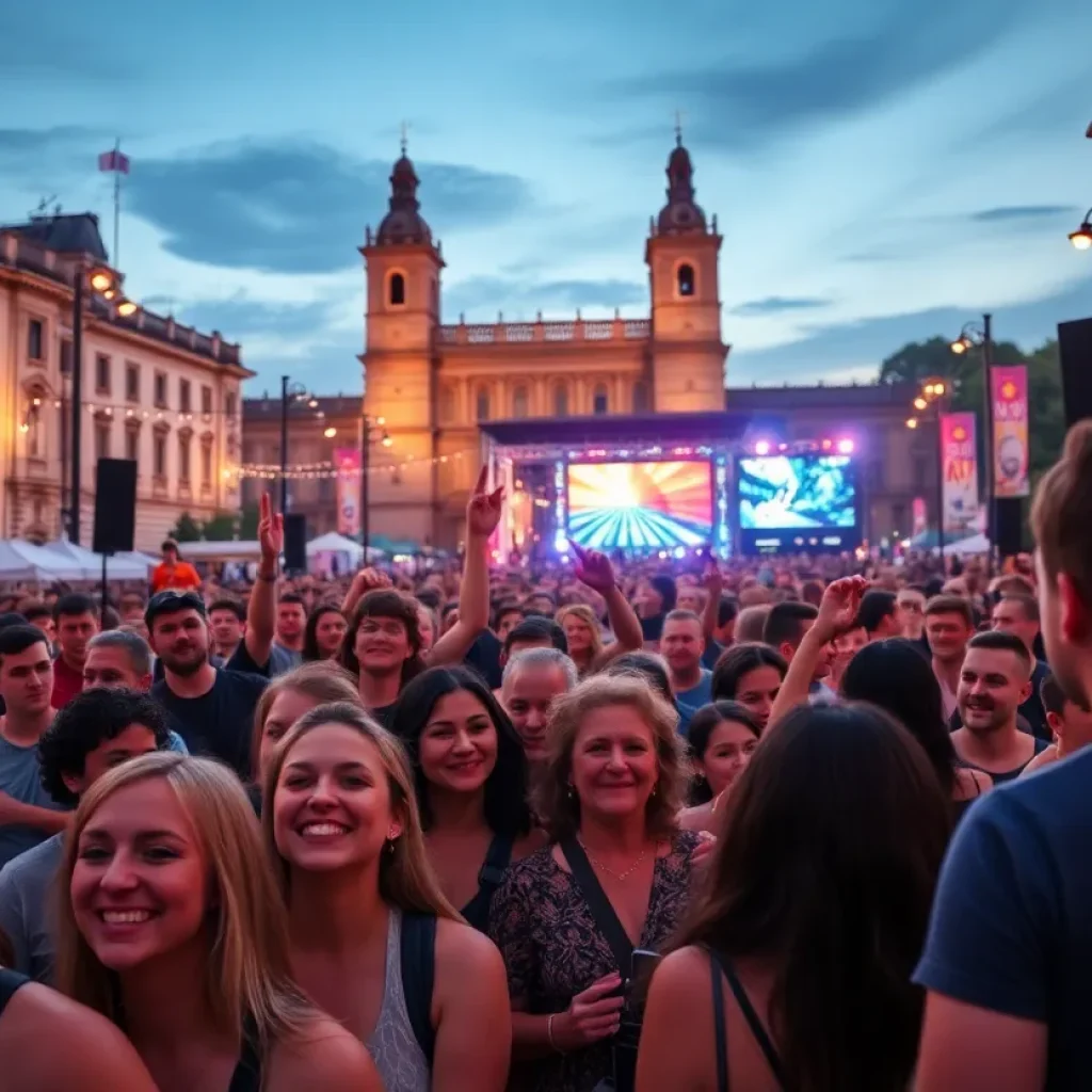 Crowd enjoying the Renegade Revival Music Fest in Georgetown