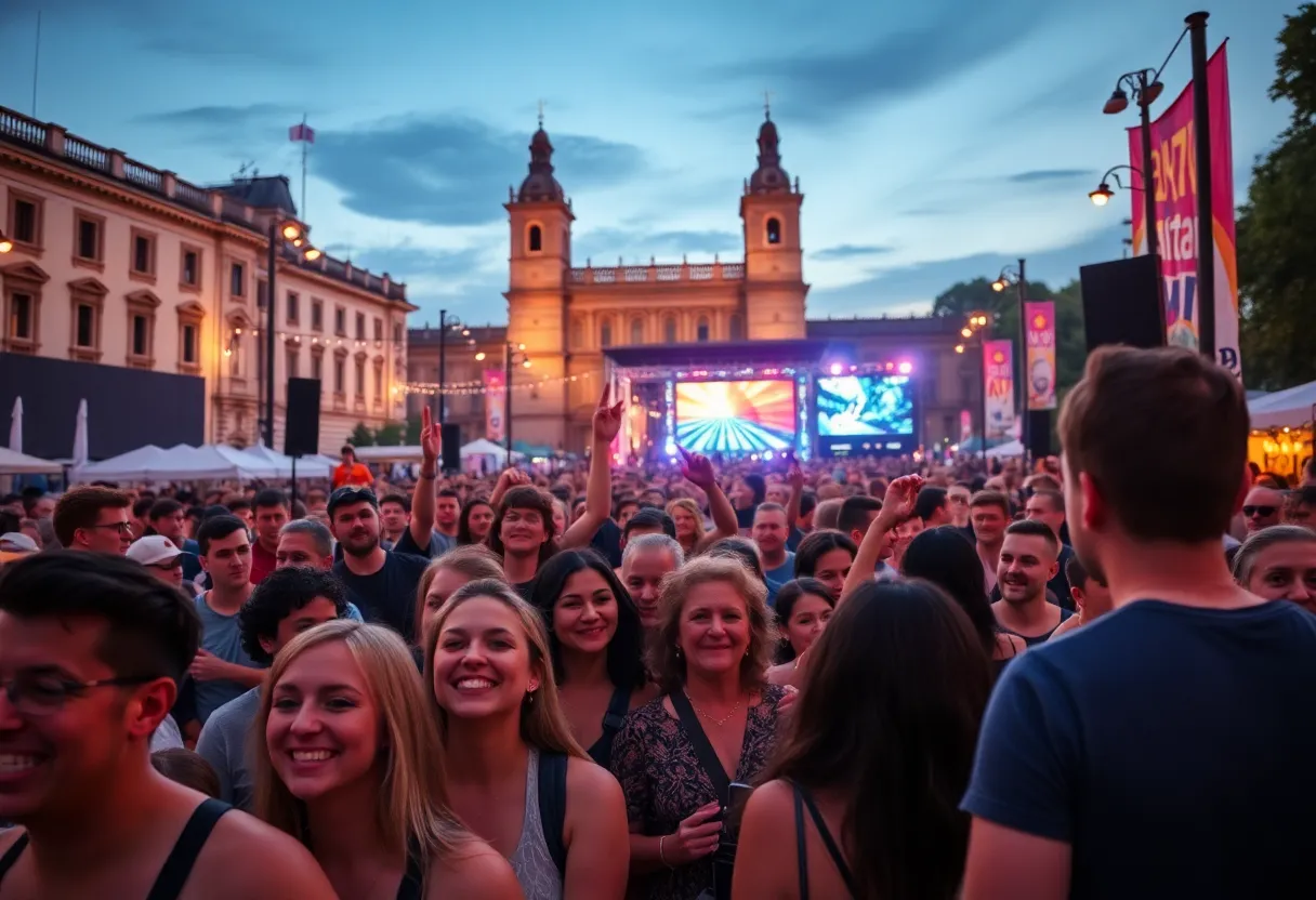 Crowd enjoying the Renegade Revival Music Fest in Georgetown