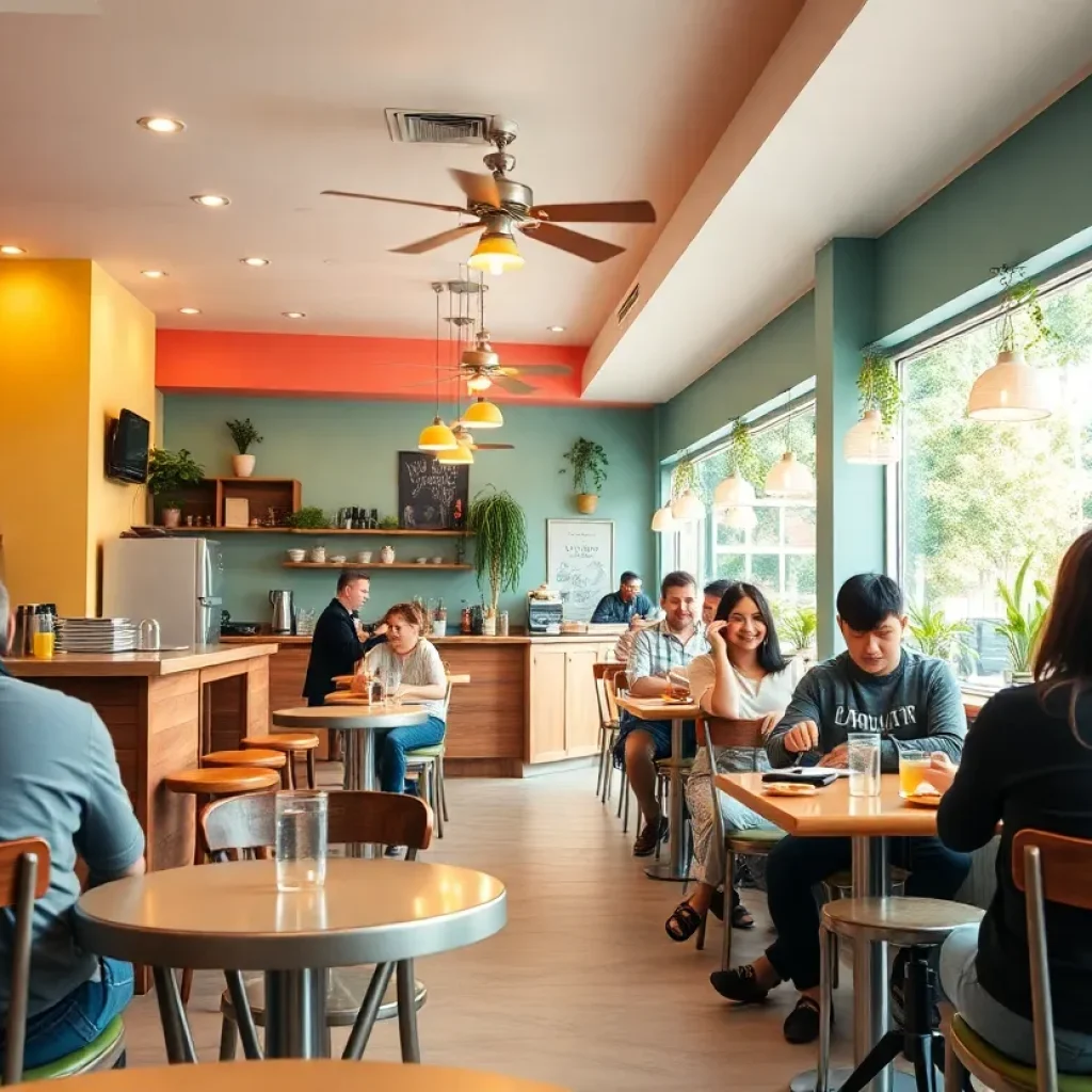 Interior of Simmer Down Cafe after renovation