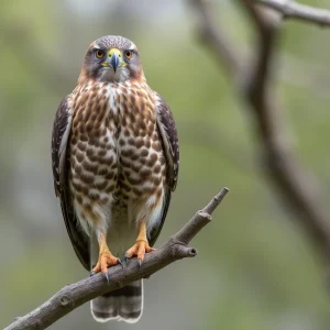 Injured Cooper's Hawk in rehabilitation