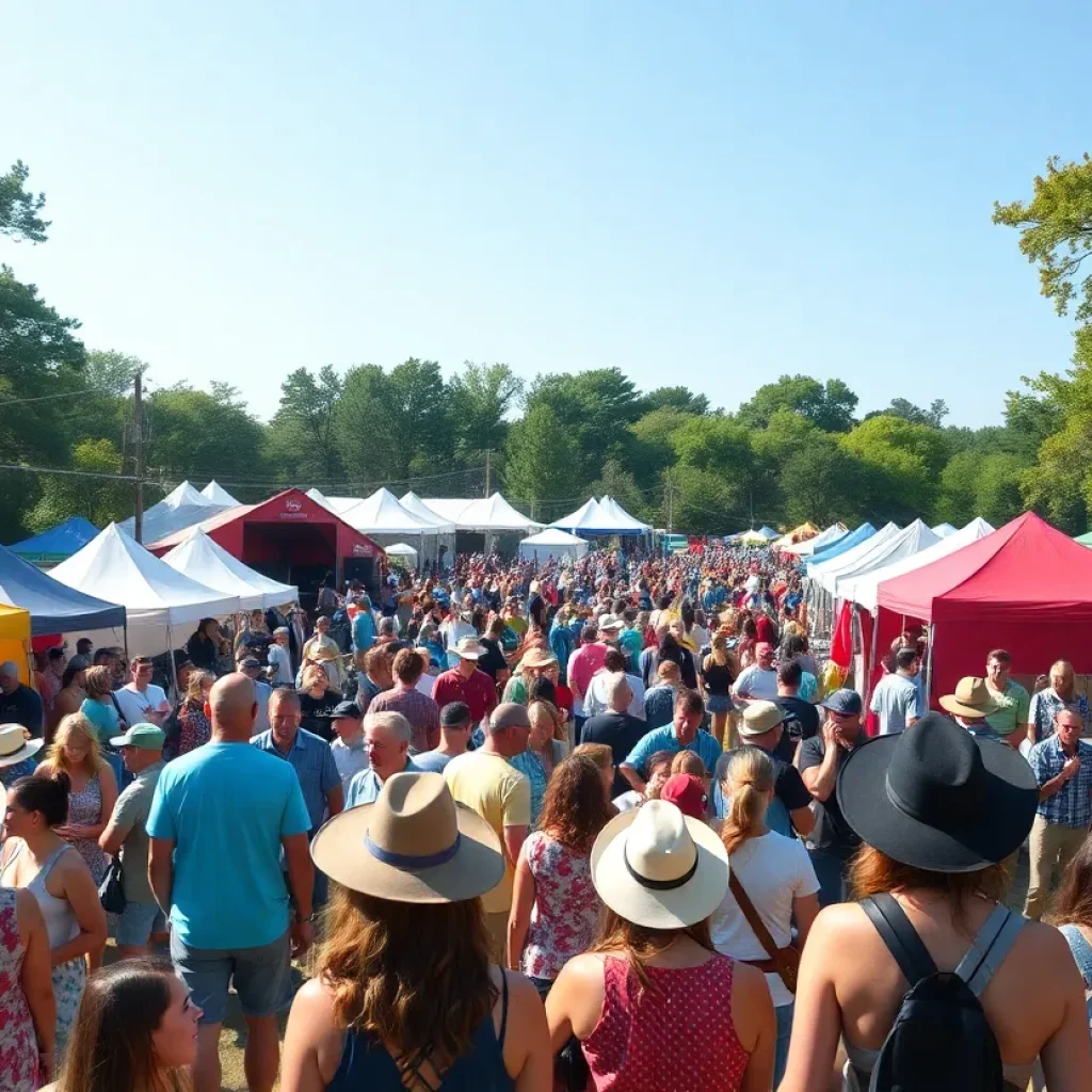 Crowd enjoying the Two Step Inn Country Music Festival