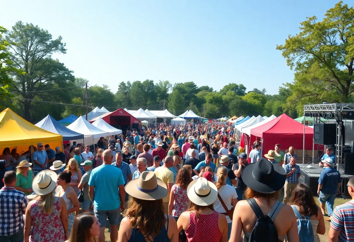 Crowd enjoying the Two Step Inn Country Music Festival