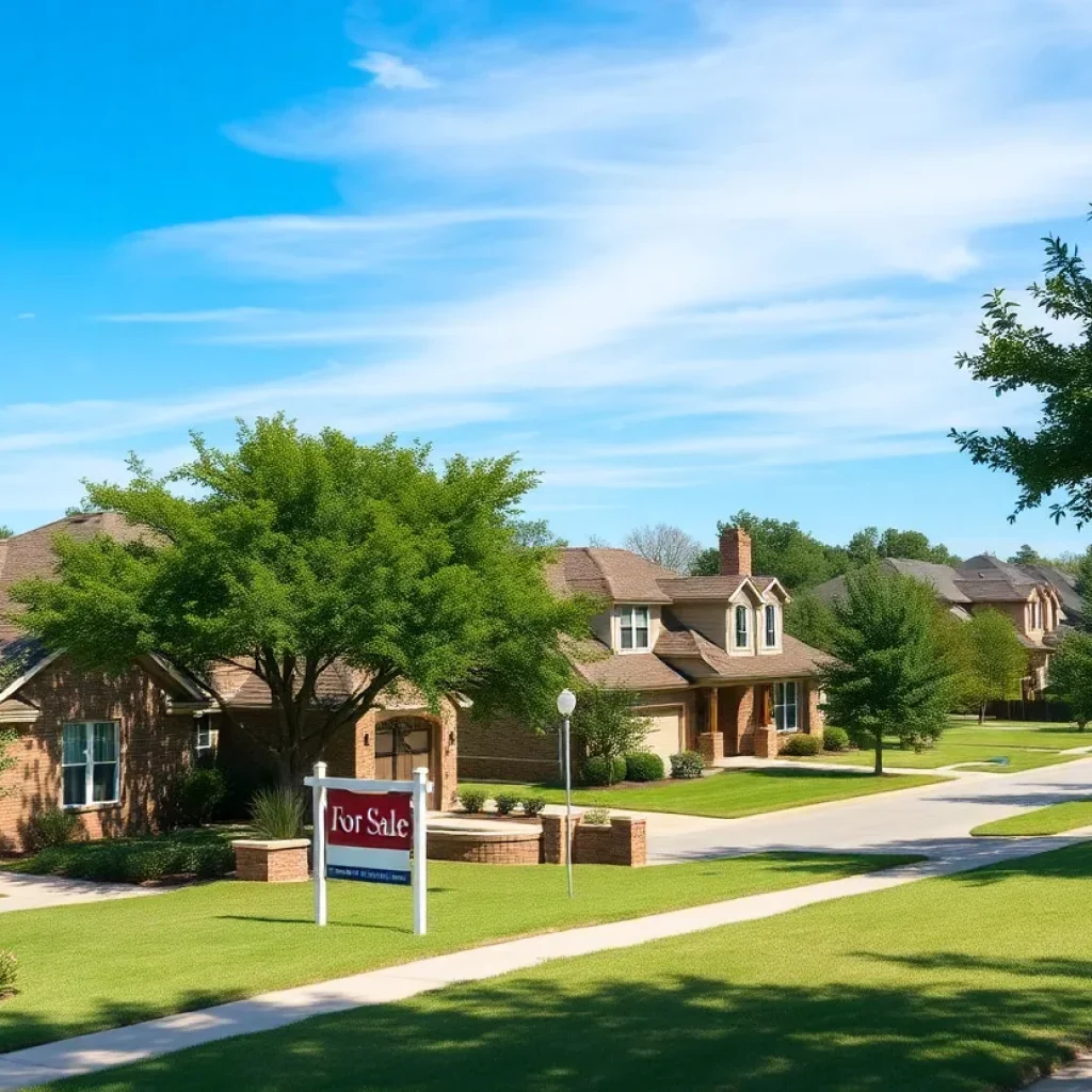 Residential neighborhood in Cedar Park, Texas