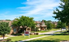 Residential neighborhood in Cedar Park, Texas