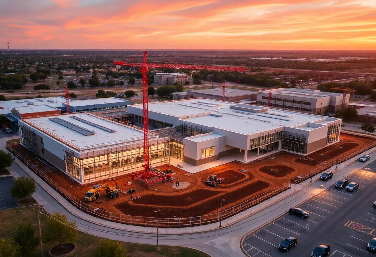 Rendering of the new Georgetown high school construction site