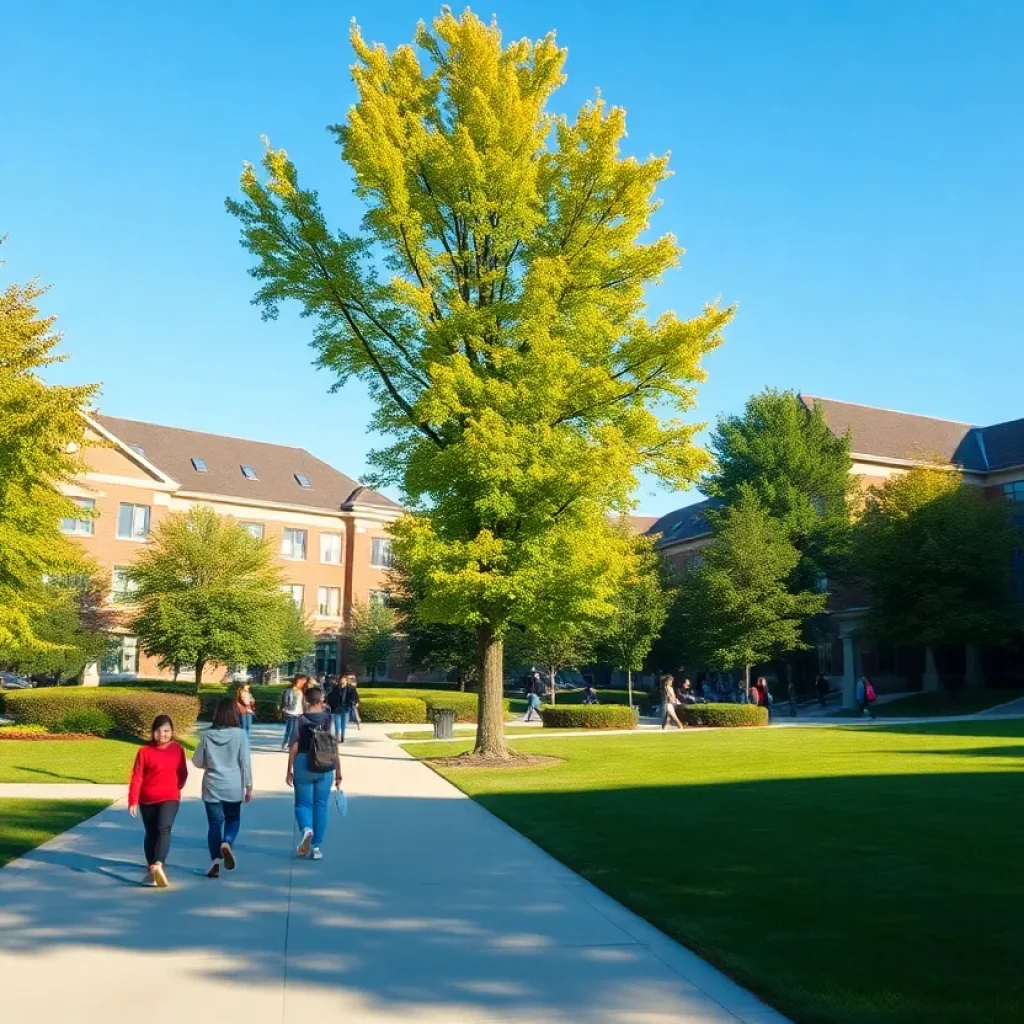 Campus of Georgia Southwestern State University on a sunny day