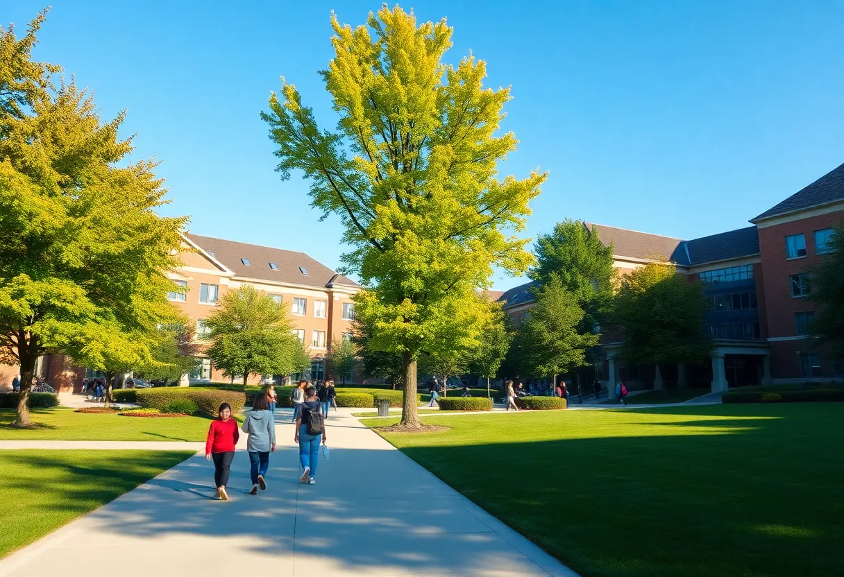 Campus of Georgia Southwestern State University on a sunny day