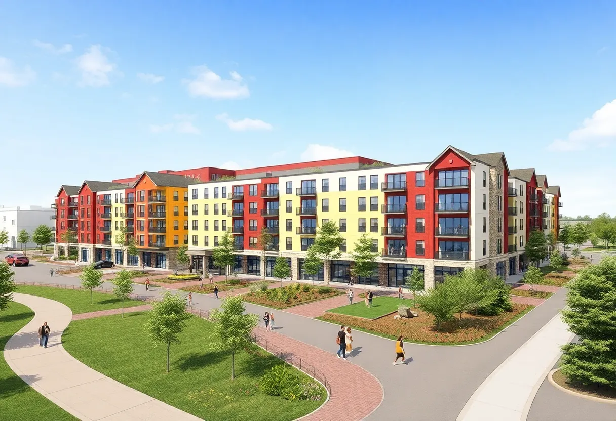 Architectural rendering of Heirloom Development in Georgetown
