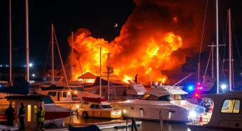 Heart-Stopping Boat Fire at Lake Travis Marina