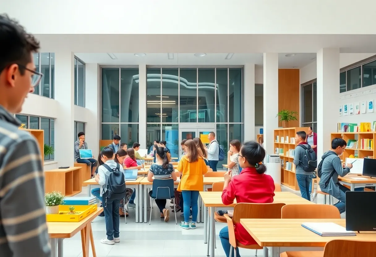 Students engaged in activities at Round Rock ISD campus