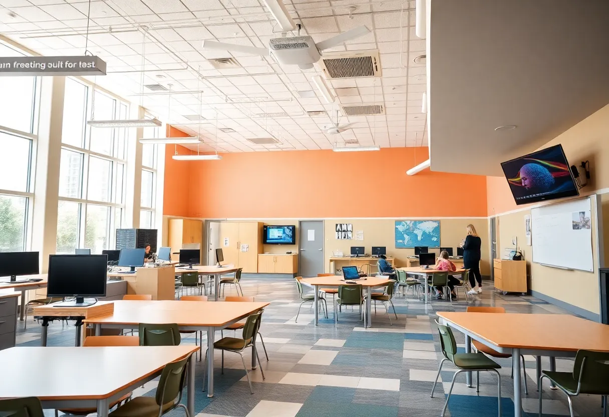 Modern classroom technology and educational facilities in Round Rock.