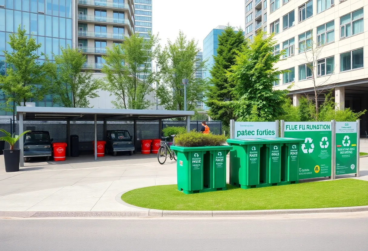 Modern waste management facility in Austin promoting sustainability.