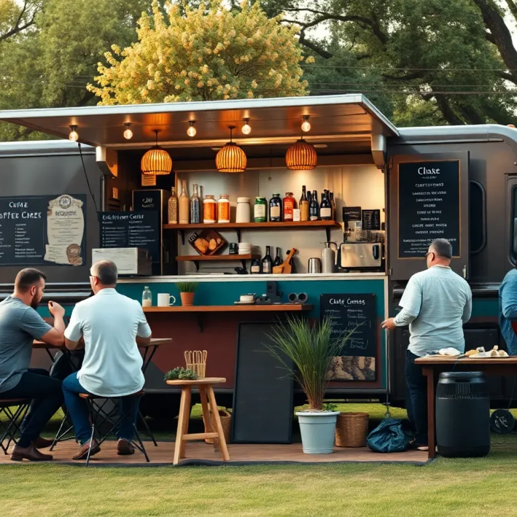 Mobile coffee shop at Liberty Hill Food Truck Park
