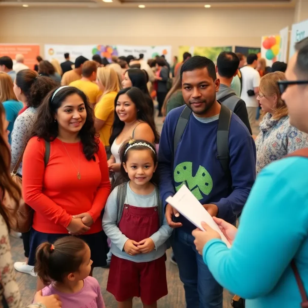 Cedar Park community members enjoying activities at the Mental Health Wellness Expo