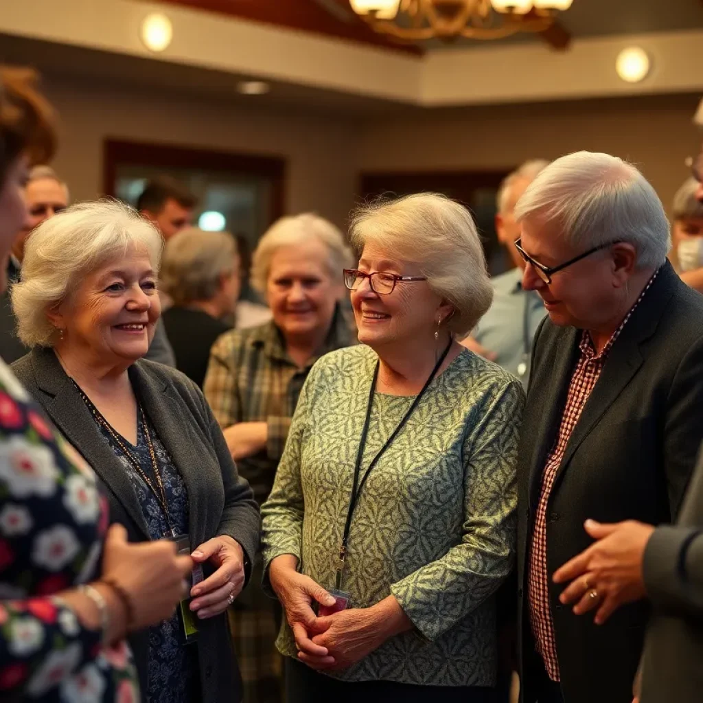 Community members gathering to honor the memories of influential figures in Georgetown