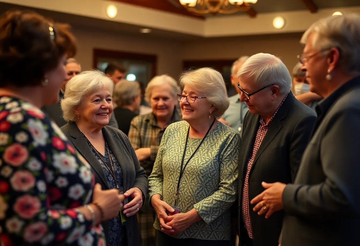 Community members gathering to honor the memories of influential figures in Georgetown