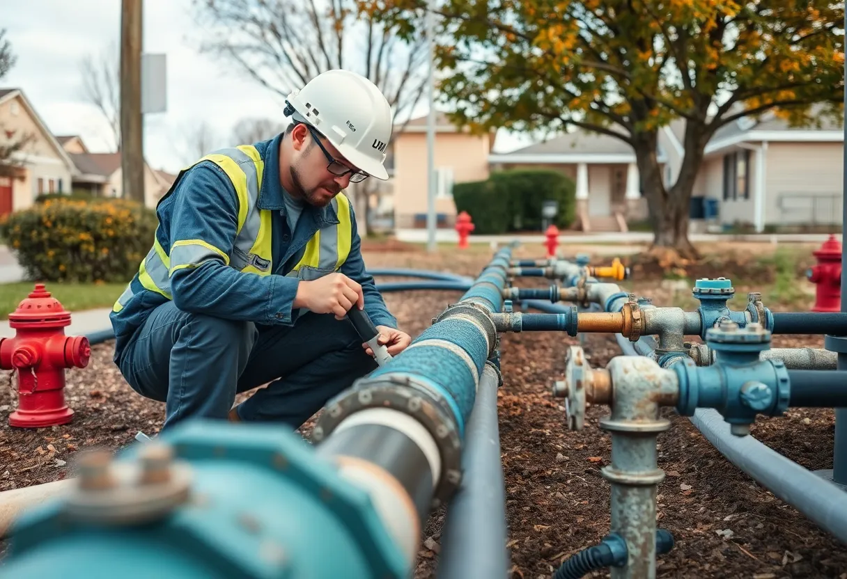 Water maintenance operation in Georgetown