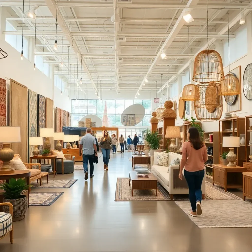 Interior display of the new Homesense store with home decor items.