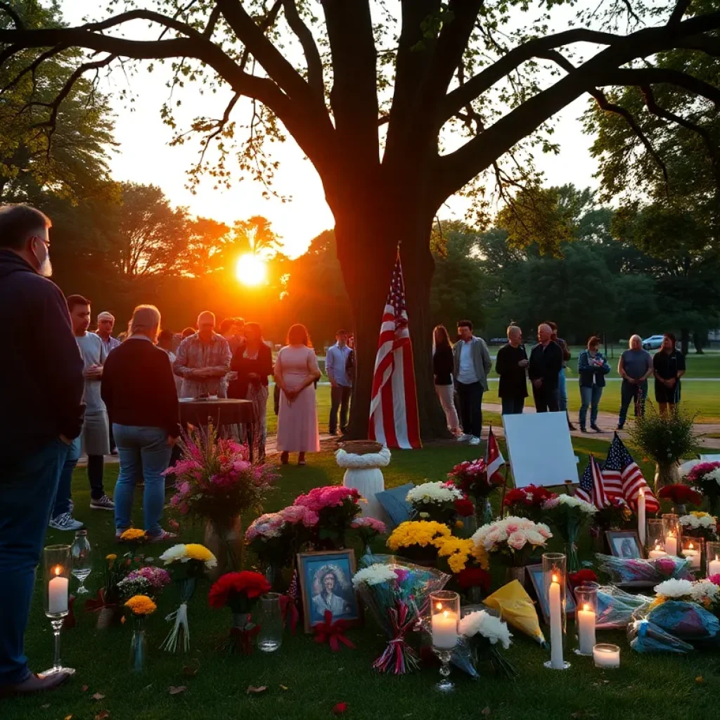 Community members gathered for a memorial service in honor of J.B. Swindell