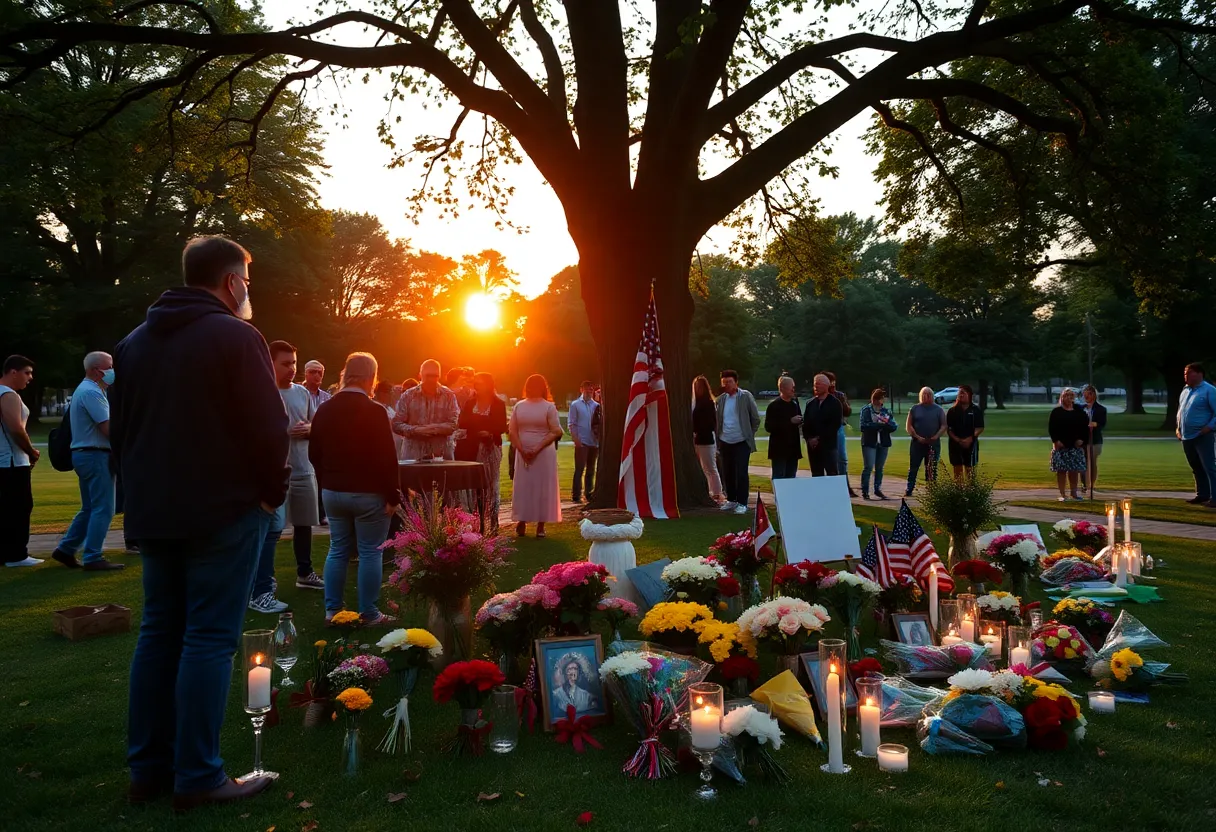 Community members gathered for a memorial service in honor of J.B. Swindell