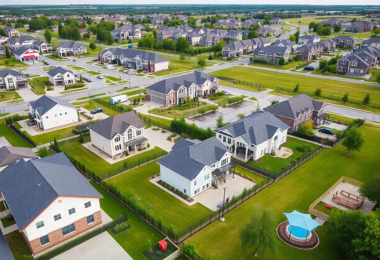 New homes in the Lariat community in Liberty Hill