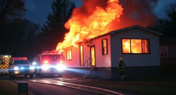 Leander Fire Department Responds to Double-Wide Trailer Fire