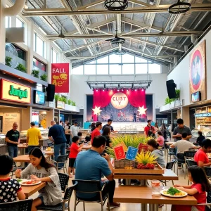 Diverse food options at Parkline Shopping Center in Austin