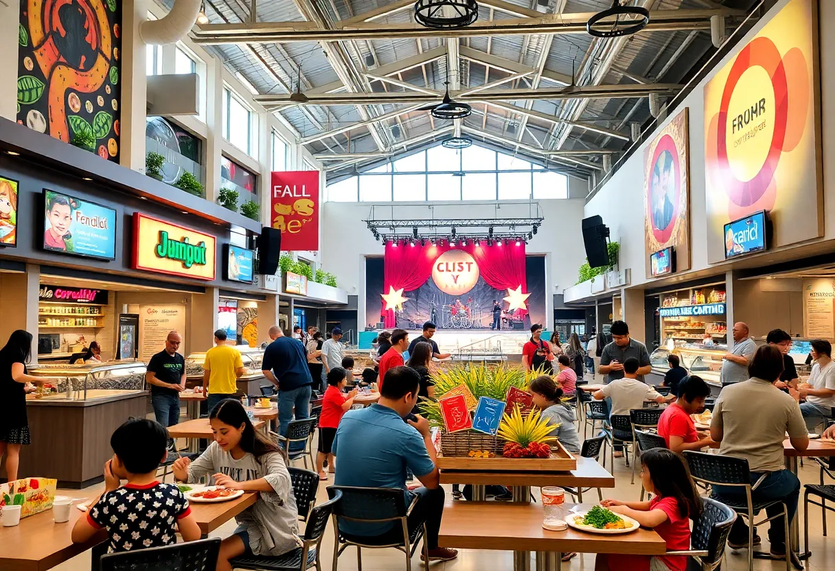 Diverse food options at Parkline Shopping Center in Austin