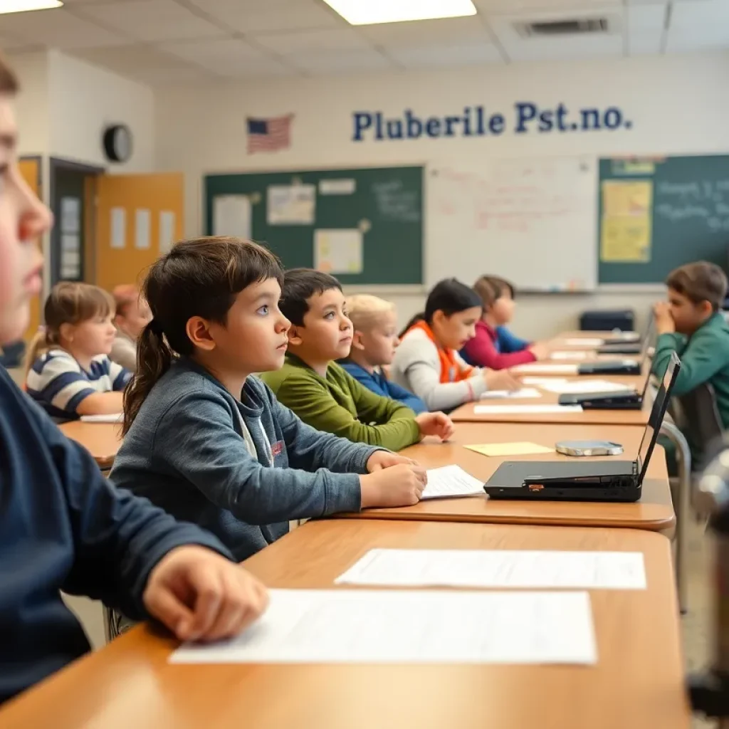 Students in a classroom in Pflugerville ISD