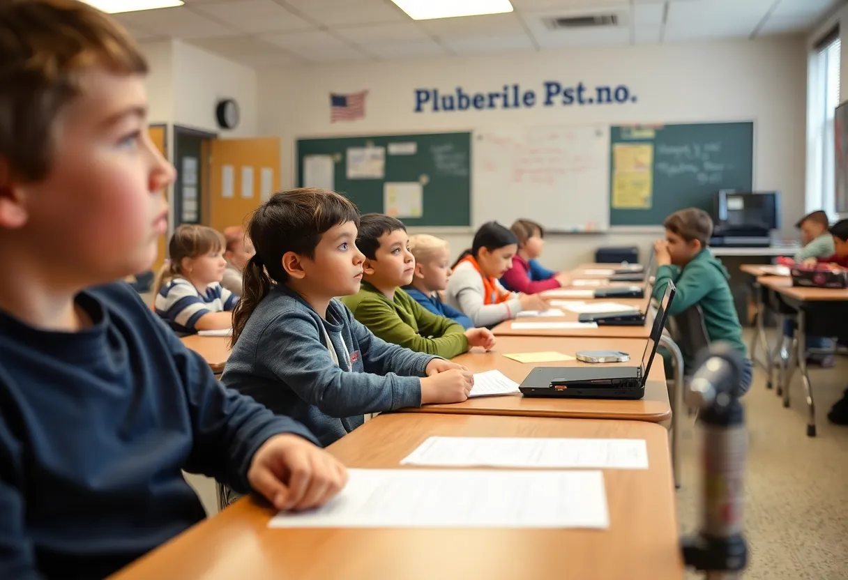 Students in a classroom in Pflugerville ISD