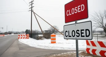 Round Rock Closes Road Due to Compromised Power Pole