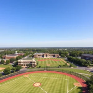Baseball fields at Southwestern University in Georgetown, Texas