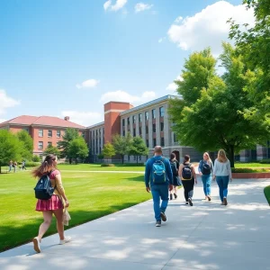 A view of Georgia Southwestern University campus highlighting safety