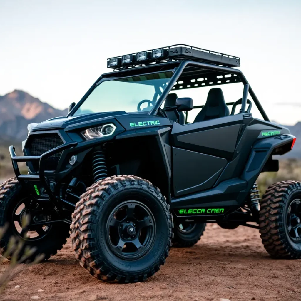 Electric off-road vehicle from Volcon in a natural landscape