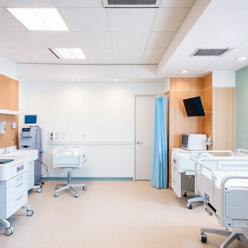 Interior of the new neonatal intensive care unit at Baylor Scott & White in Round Rock